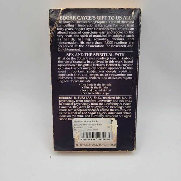 Edgar Cayce's Sex And The Spiritual Path Book By Herbert B. Puryear Ph.D 1980 - Picture 2 of 7